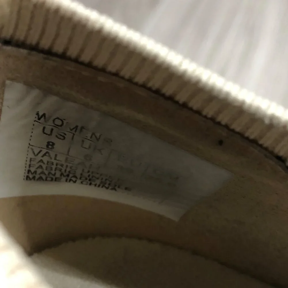 Gianni Bini Beige and Black Leopard Knit Slip-On Wedge Sneakers - Picture 10 of 11